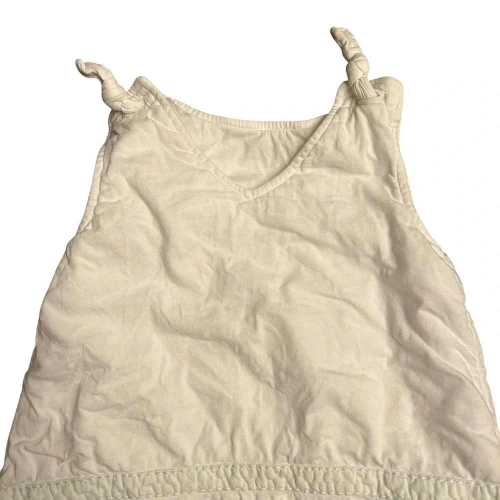 Little Coyuchi Sleep Sack‎ 0-6M Baby Infant White Organic Cotton Striped Swaddle